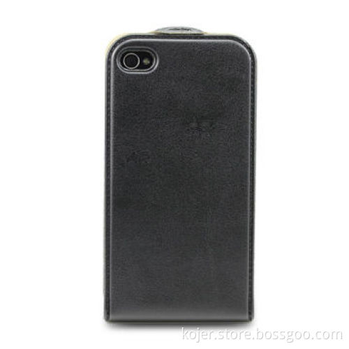 Hard Case for Apple's iPhone 4, Made of PU with Magnetic Tab, Fine Electronic Embossed Fake Lines
